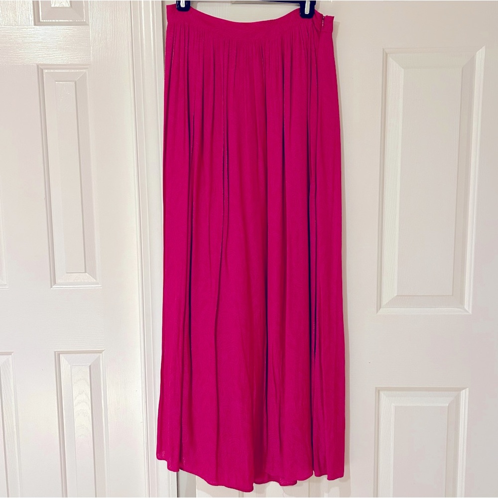 Anthropologie Pink Maxi Skirt